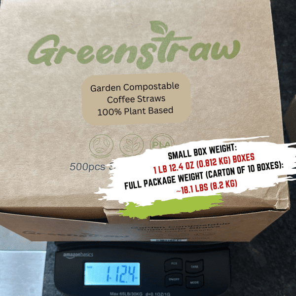 GreenStraw-Official Coffee Straws – 8 inch small pack of 500